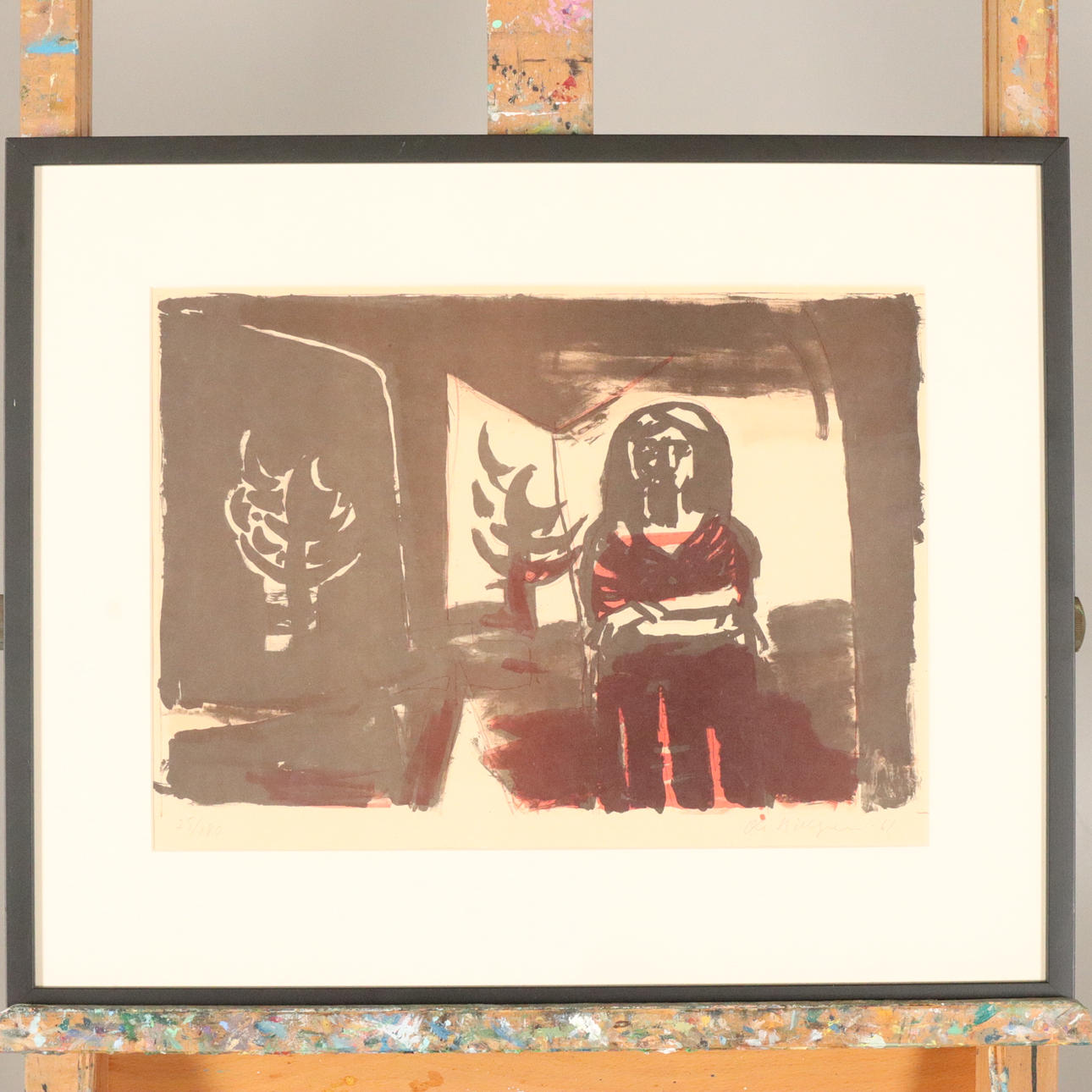 OLA BILLGREN. LITHOGRAPH, signed, dated -61 and numbered 25/180.
