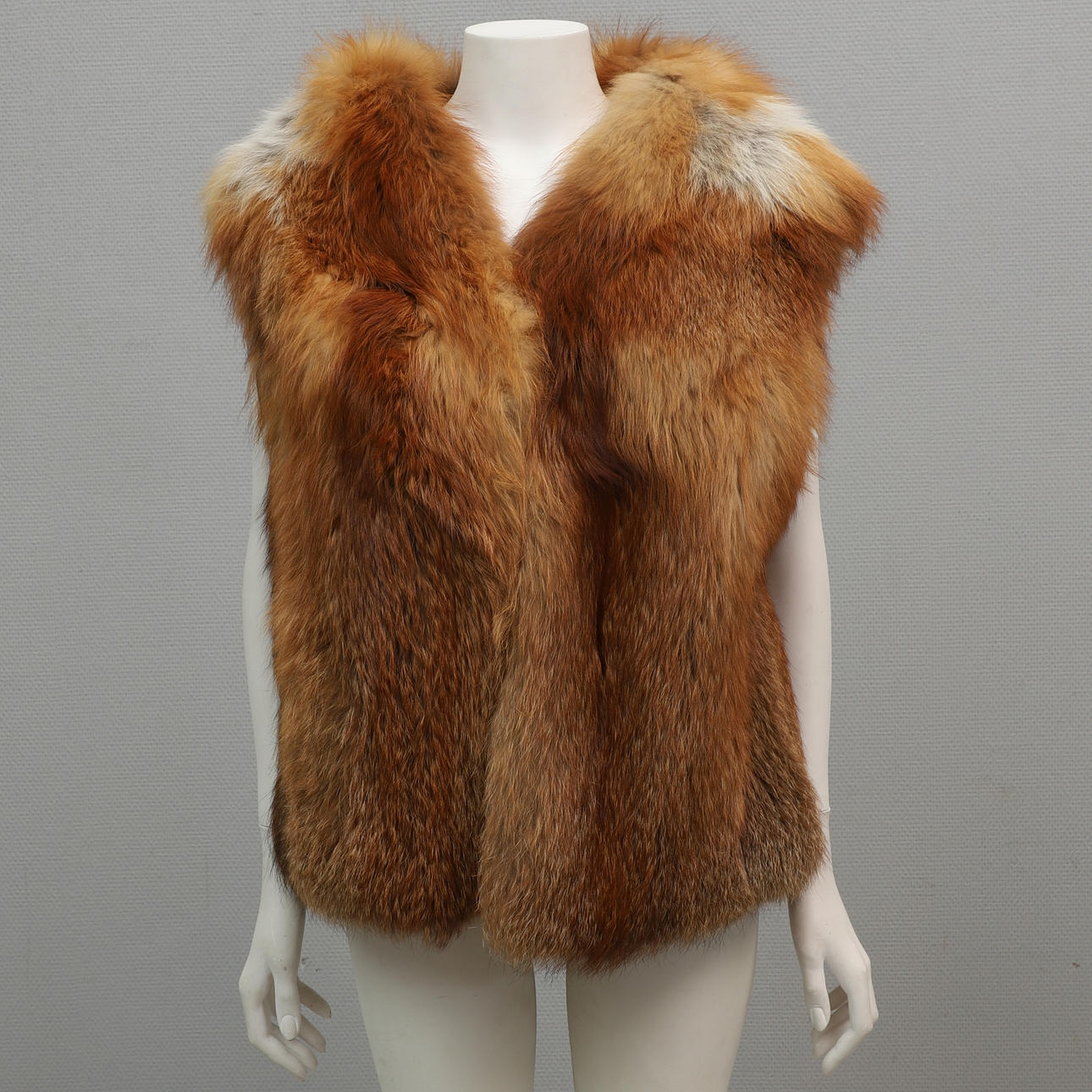 CHALECO, piel de zorro.