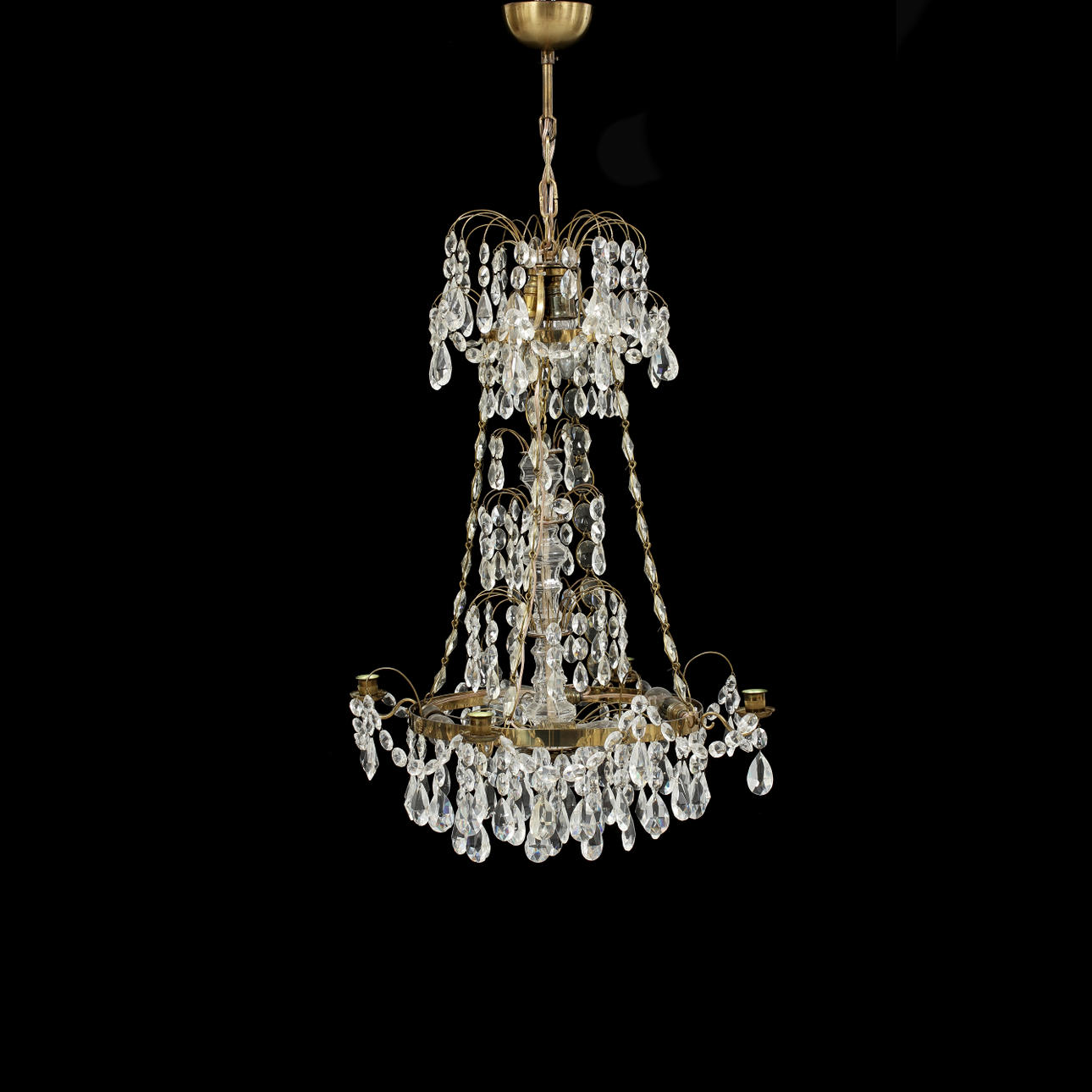 LJUSKRONA, 1900-tal, höjd ca 75 cm.