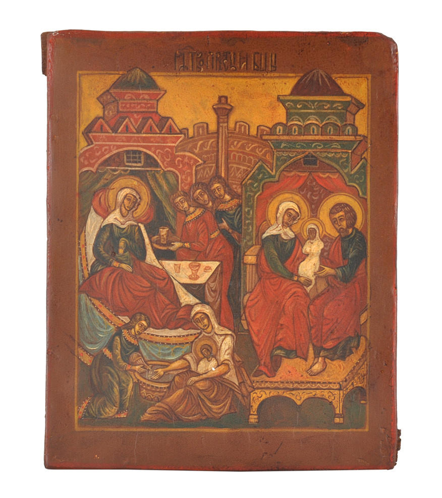 IKONE, HAUSIKONE. Geburt der Gottesmutter.