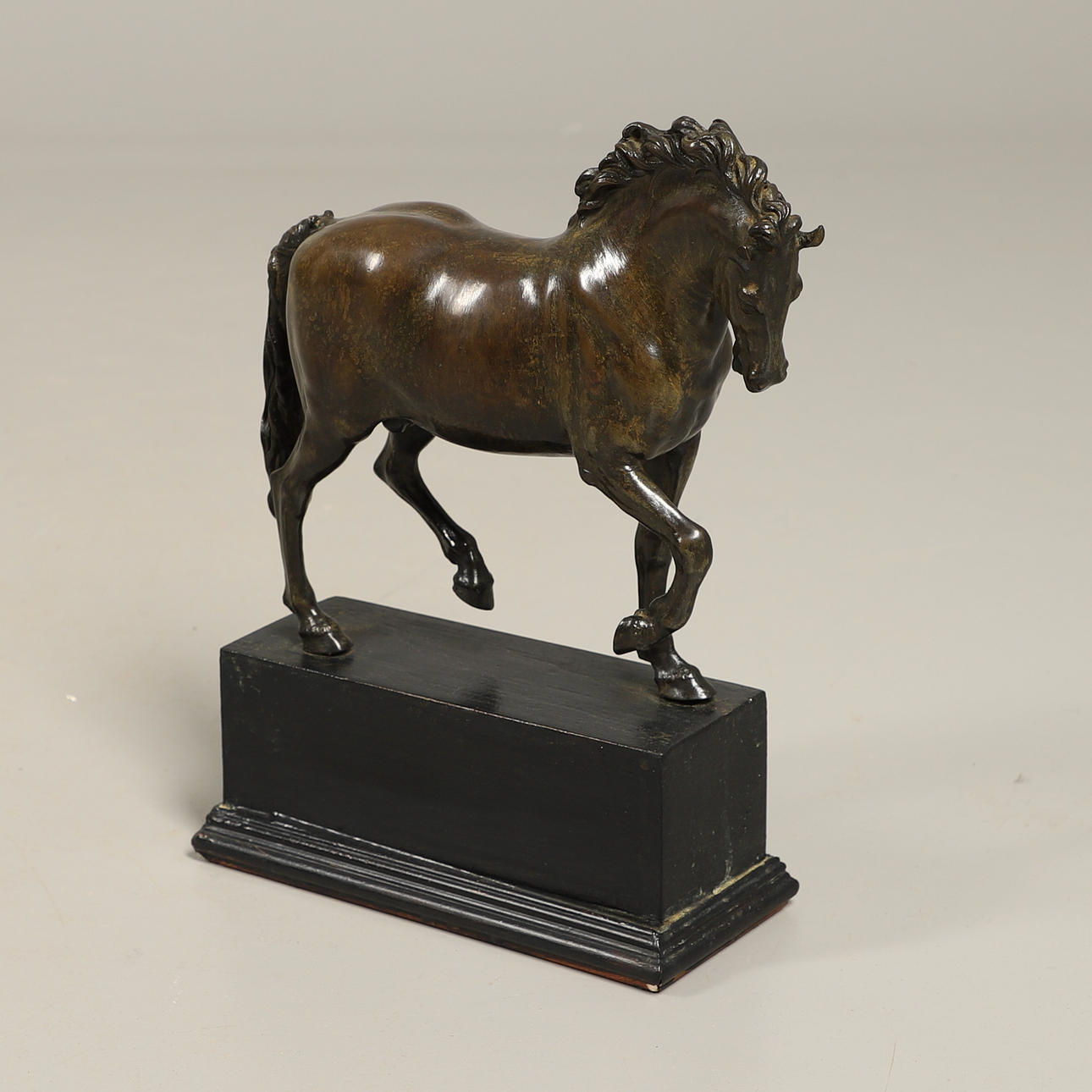 AFTER GIAMBOLOGNA (1529-1608), BRONZE OF A PACING HORSE.