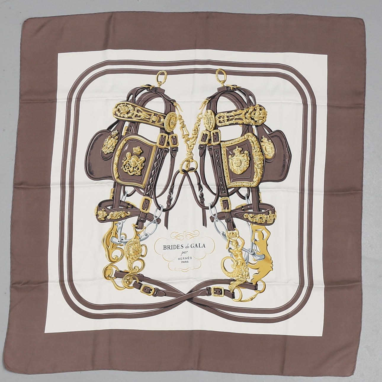 SCARF, siden, "Bride de Gala", Hermes, Frankrike.