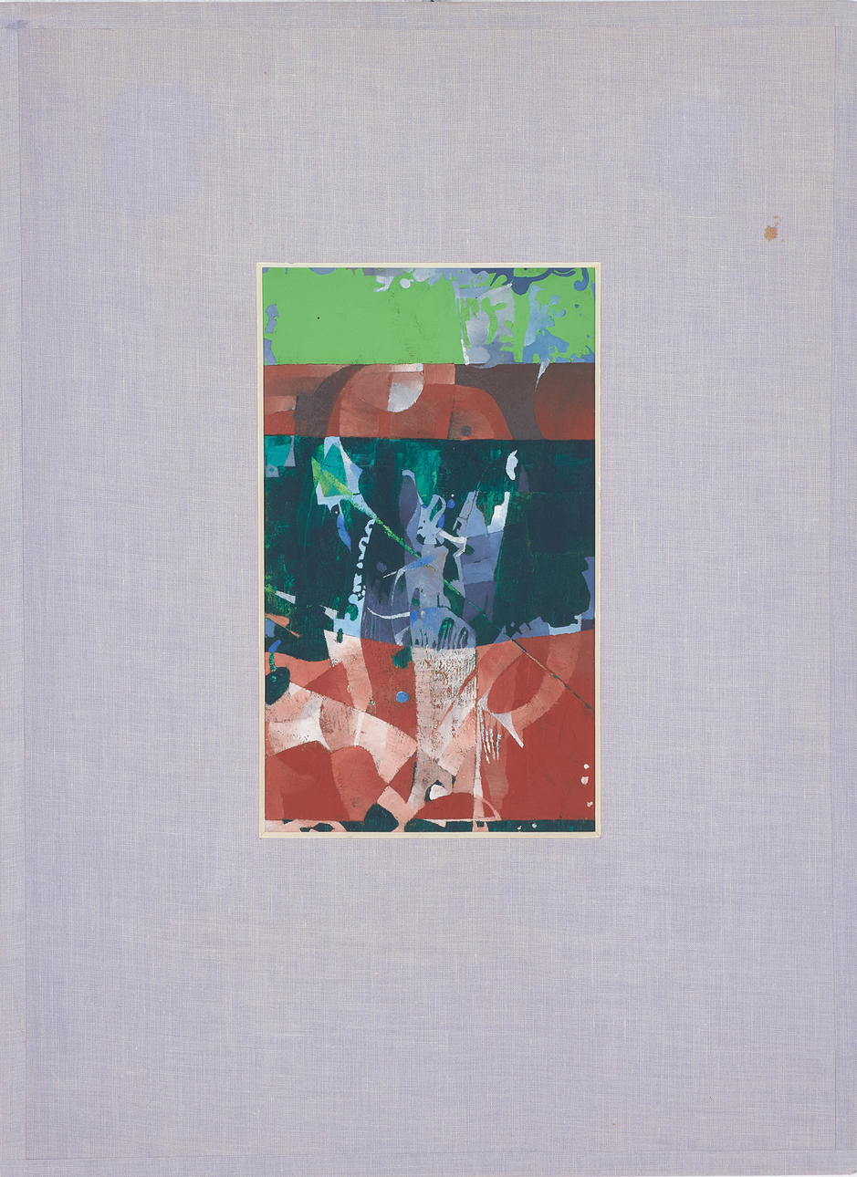 JAROMIR BRABENEC. Composition, oil on panel, signed and dated Brabenec 1967.