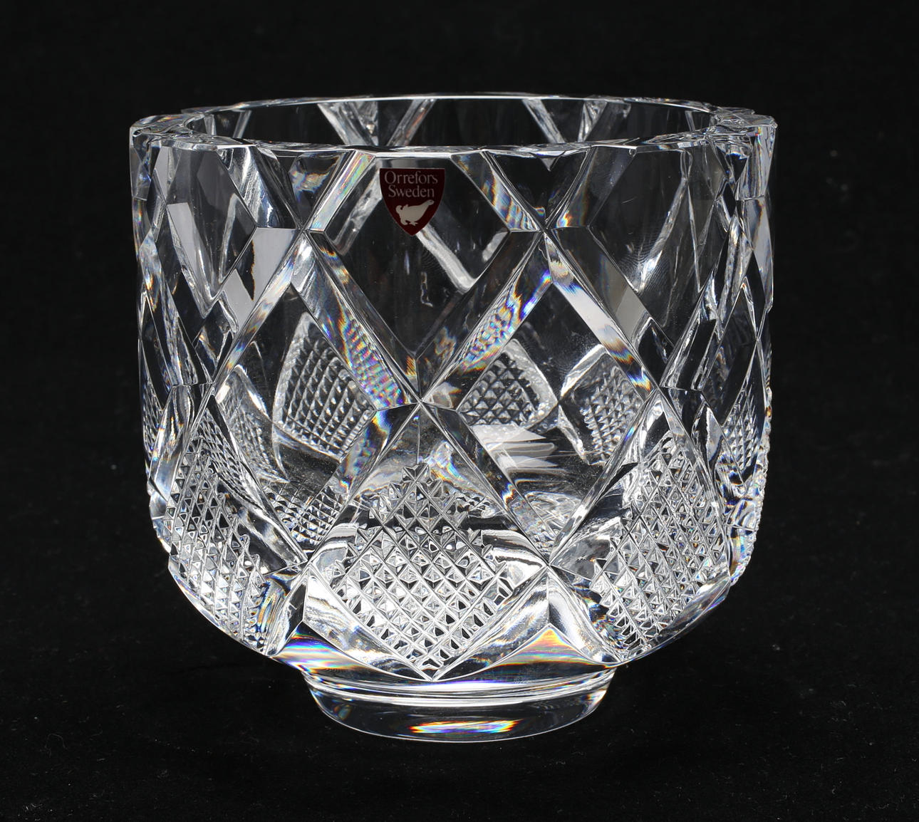 KONSTGLAS, skål, Olle Alberius, Orrefors, signerad.