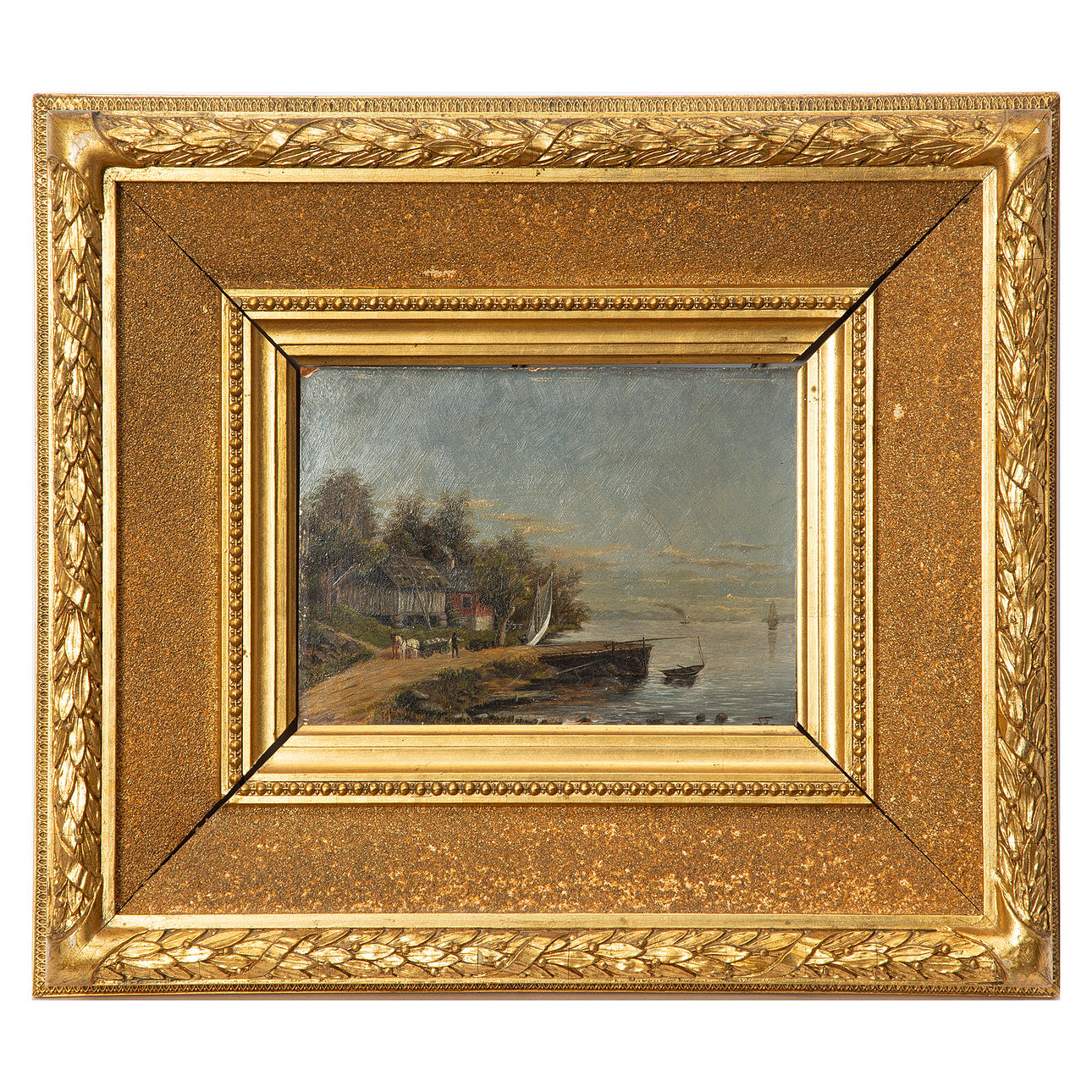 UNIDENTIFIED ARTIST. Oil on panel, signed SF. Art - Paintings - Auctionet