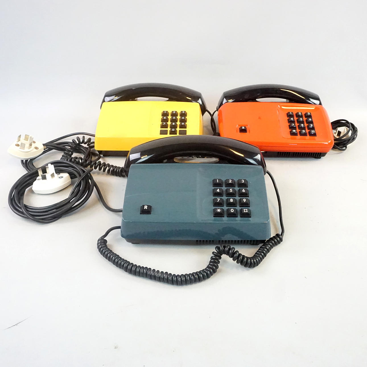 DIAVOX BUTTON PHONE, 3 kpl, 1980-tal.