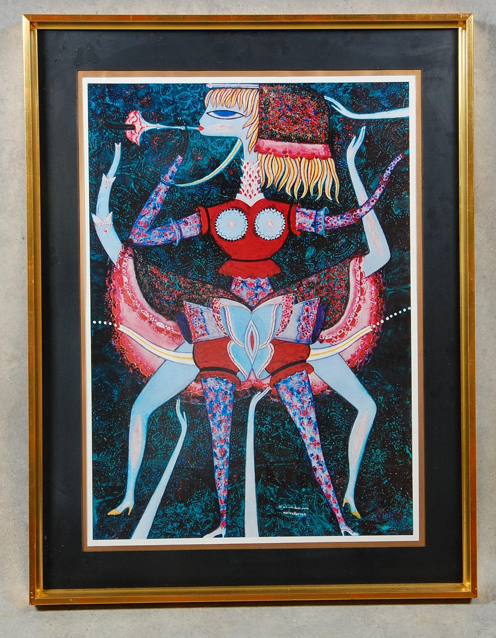 MAX WALTER SVANBERG. inramat tryck.