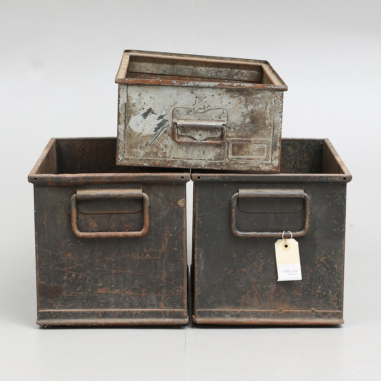 LÅDOR, 3 st, industri, 1900-talets mitt.