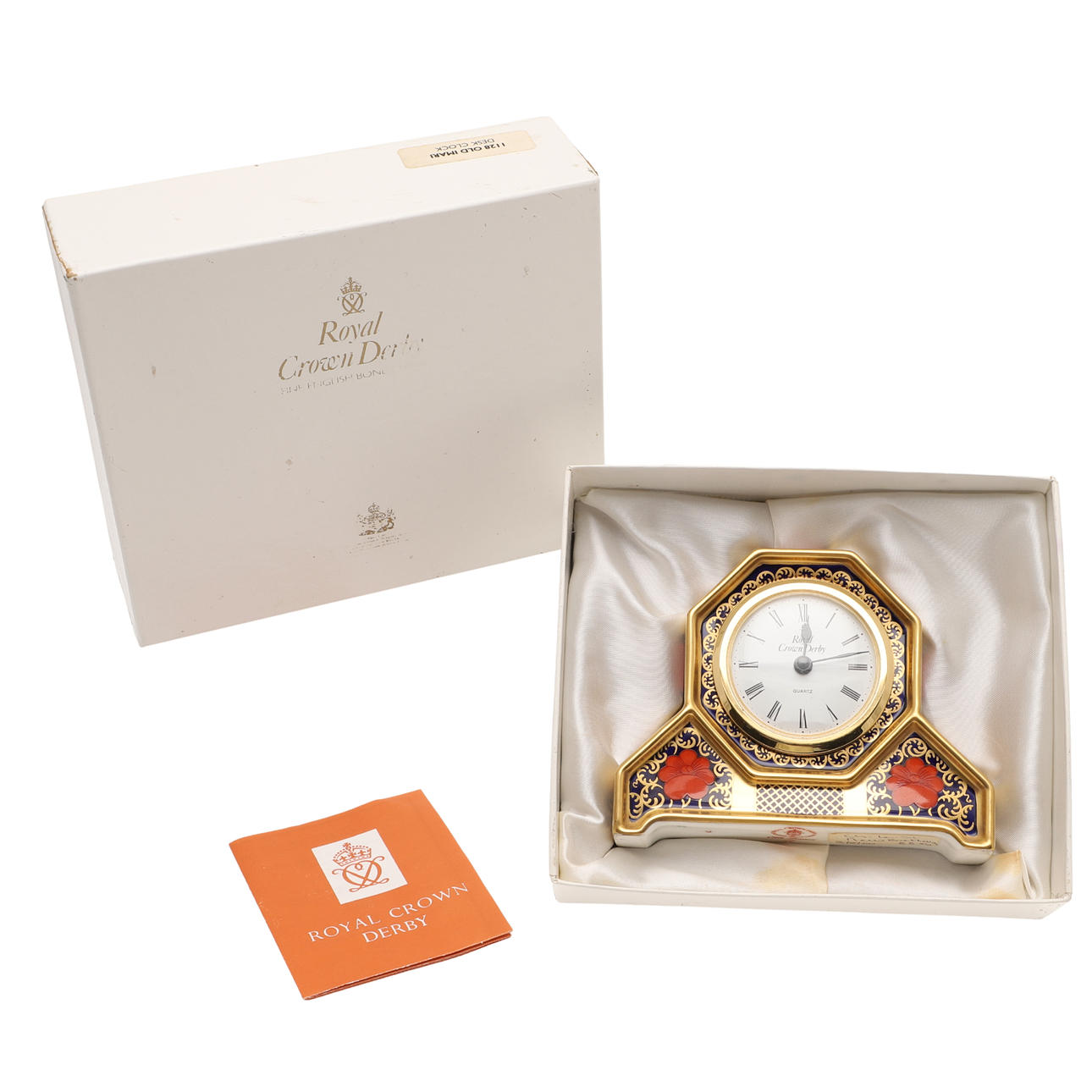 ROYAL CROWN DERBY IMARI CLOCK.