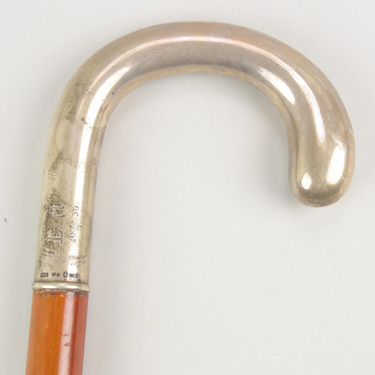 KÄPP med silverkrycka, C.G. Hallberg.