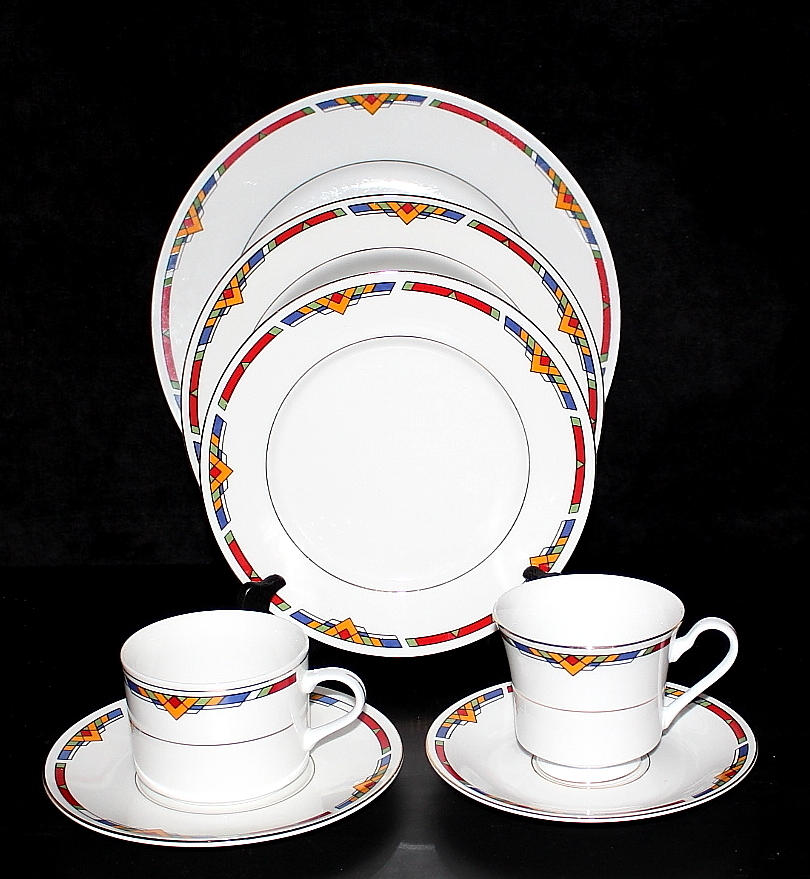 MAT och KAFFE SERVIS, porslin, 71 delar, Fine China, CMD.