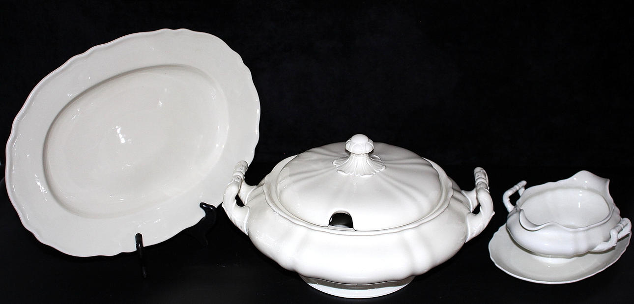 SOPPTERRIN, UPPLÄGGNINGSFAT, SÅSSKÅL, porslin, Krautheim Bavaria.