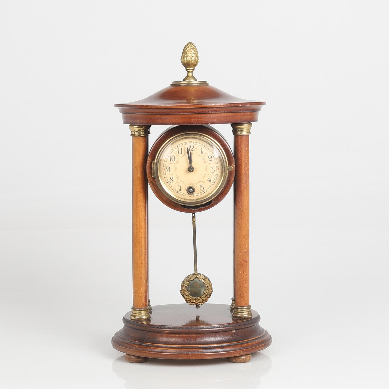 TABLE CLOCK, Hamburg American Clock Company/Junghans, 1950s/60s.
