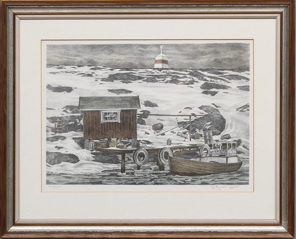 REINHOLD LJUNGGREN. Litografi. Signerad och numrerad 151/460.