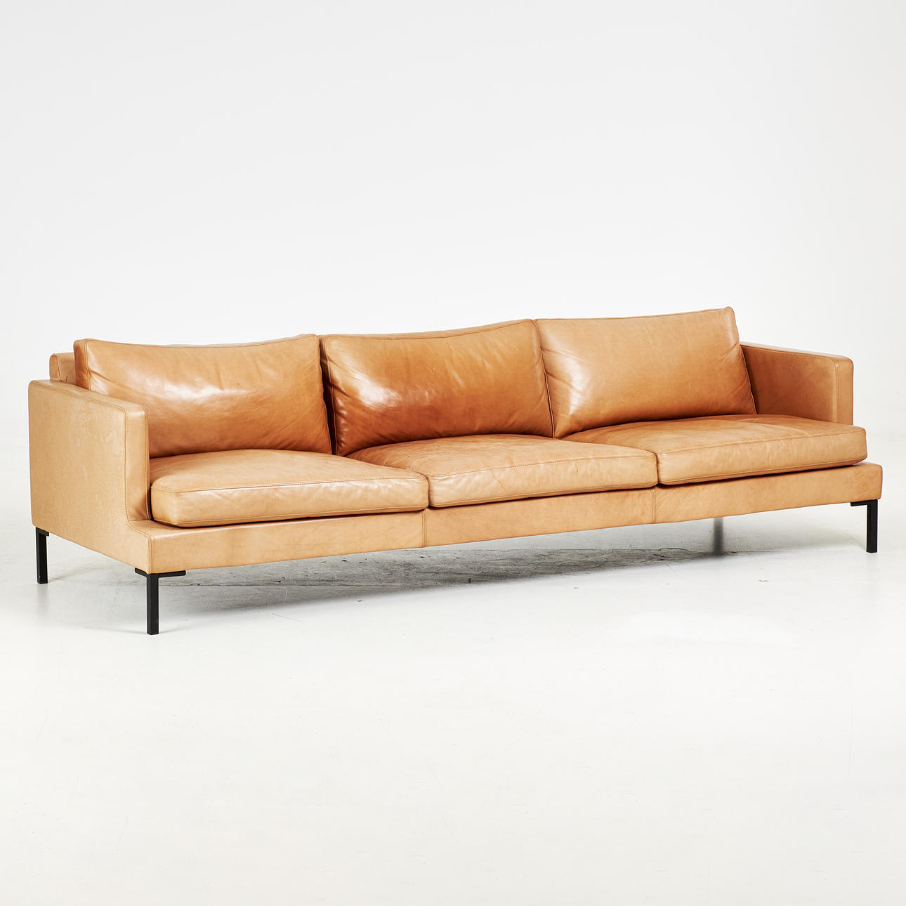 SOFA. Sletvoll, “Colin”, leather upholstery.