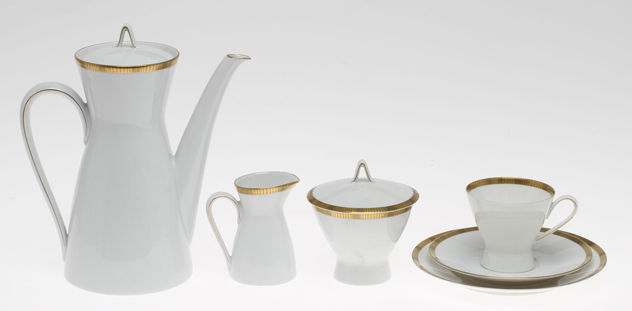 KAFFESERVIS, 38 delar, Rosenthal, 1900-talets andra hälft.