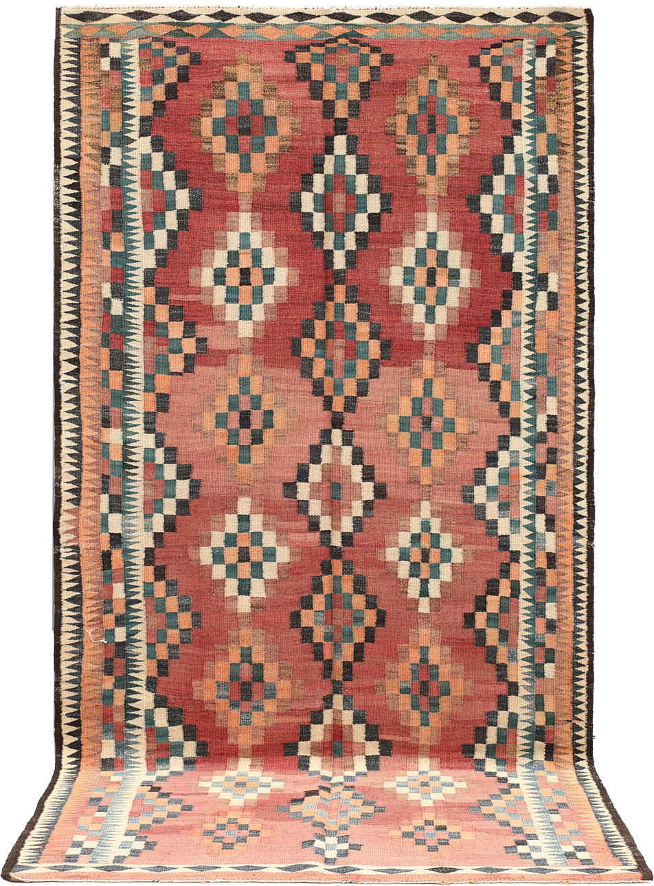 ORIENT CARPET, hand-knotted, kelim. Approx. 312 x 160 cm.