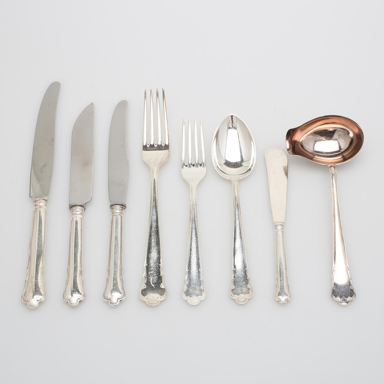 BESTICKSERVIS, 65 delar, nysilver, "Ingrid".