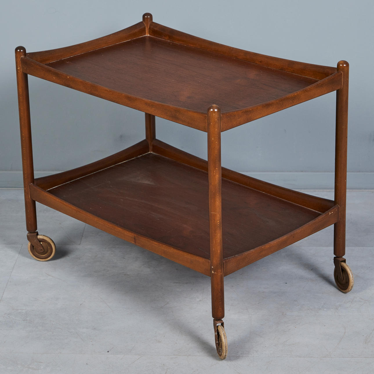 Barvagn/serveringsvagn, teak, 1960-tal.