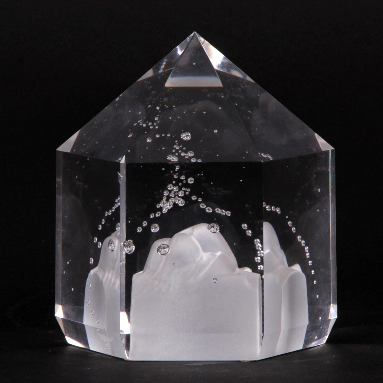 SKULPTUR, glas, Bertil Vallien, Kosta Boda, signerad.