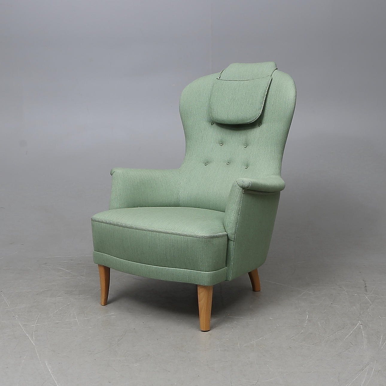 FÅTÖLJ, "Farmor", Carl Malmsten, AB OH Sjögren, Tranås.