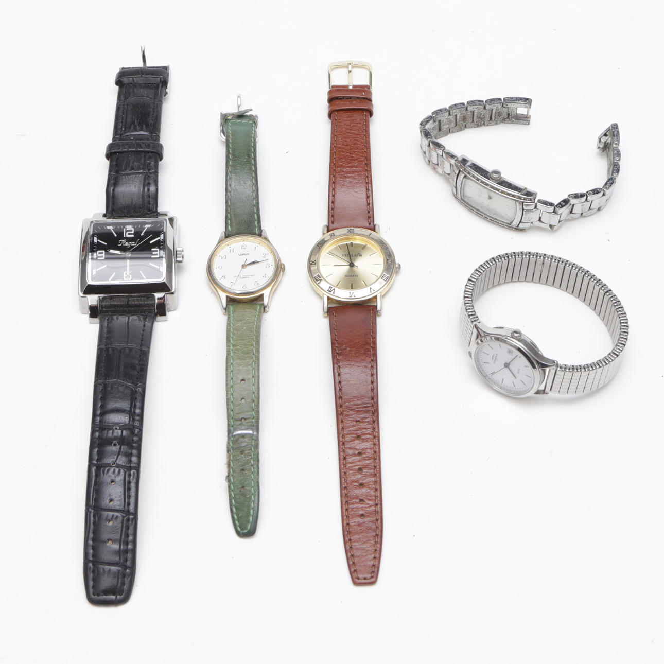 Rannekellot, 5 kpl, mukaan lukien Regal.