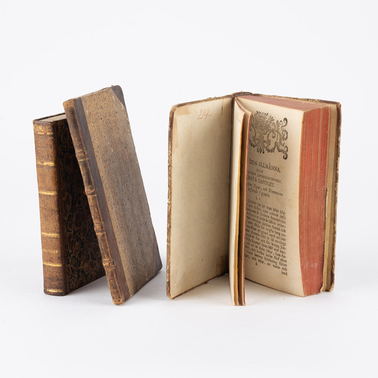 BÖCKER, 3 st, bla Euclidis Elementa.