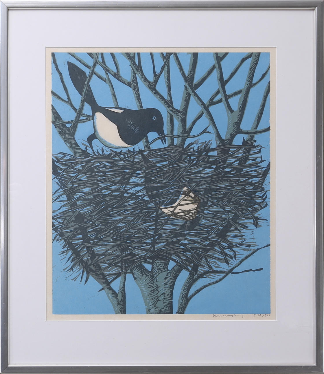 SVEN LJUNGBERG. Skatboet, färglitografi, numrerad 242/300, signerad.