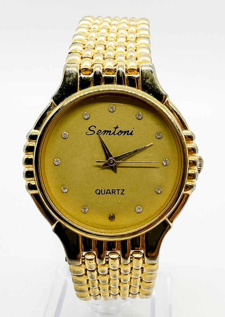WRISTWATCH, Semtoni, 18k gold plated.