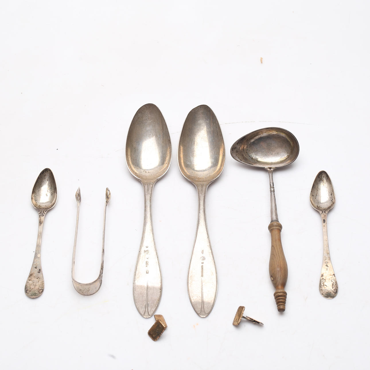 SILVER, 7 delar, total vikt ca. 202,3 gram.