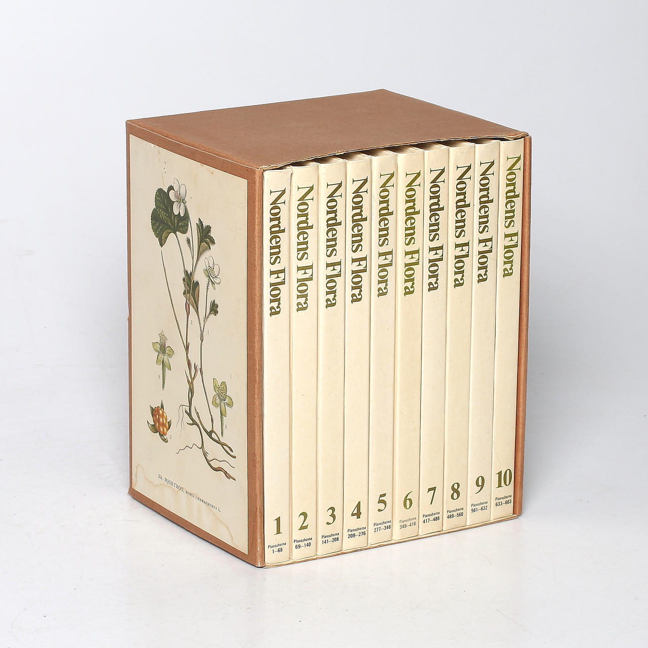 BÖCKER, 10 st, "Nordens Flora", C.A.M. Lindman. 1974.