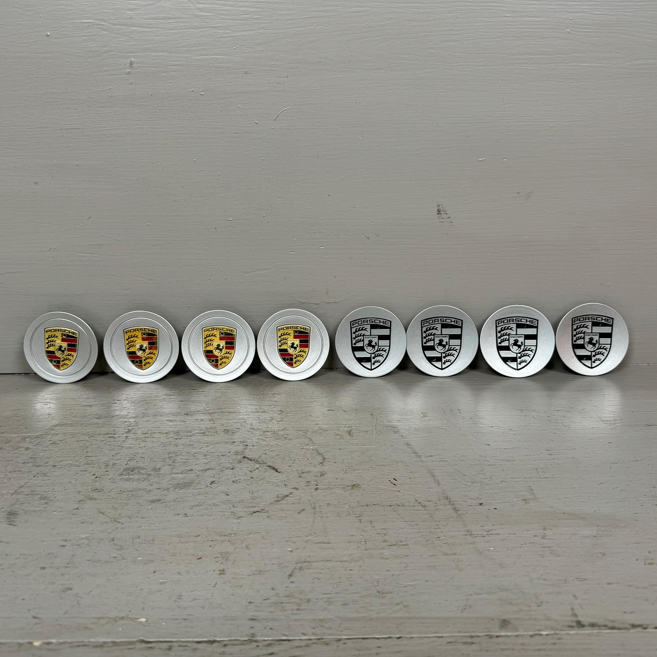 PORSCHE, centrumkåpor, 8 delar.