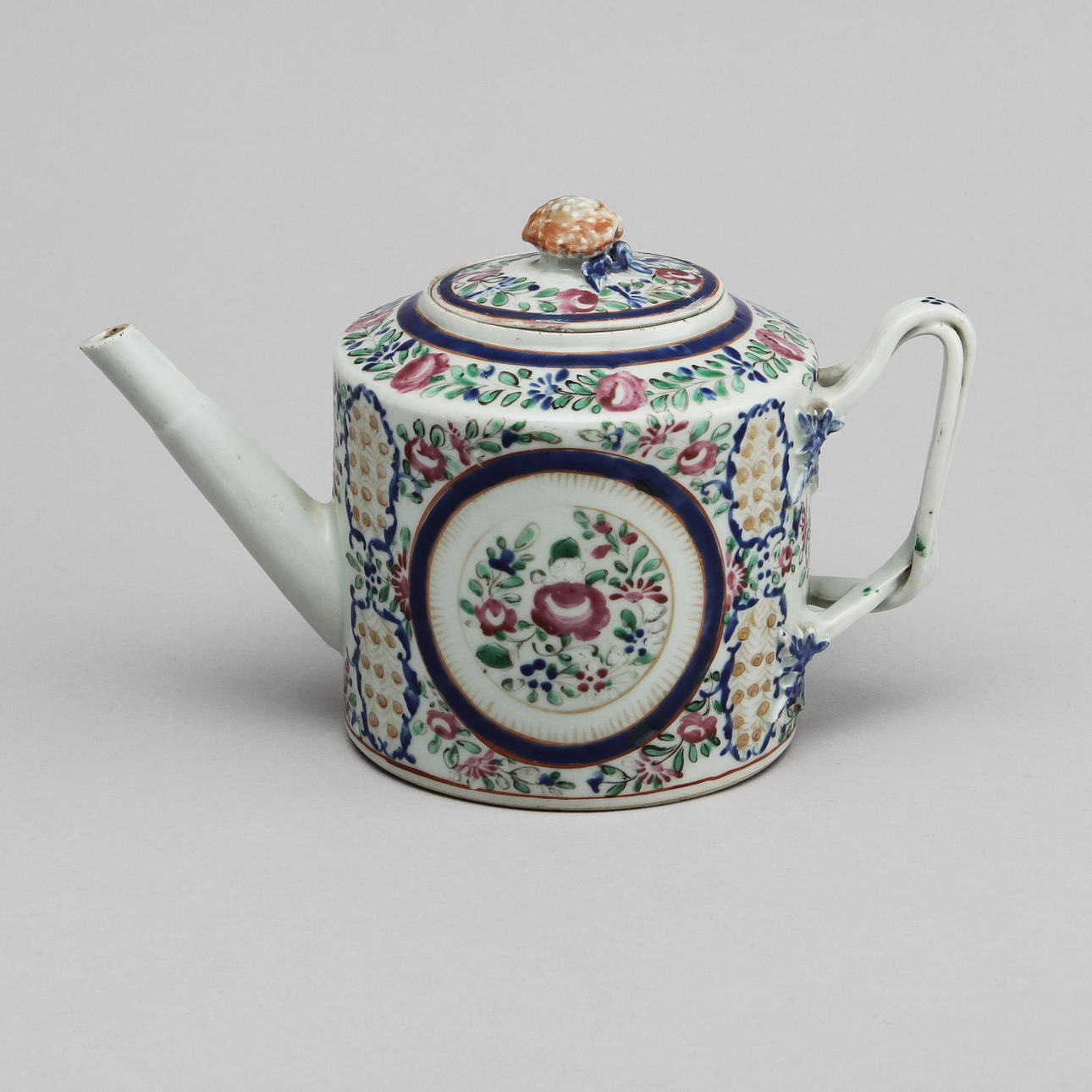 TEKANNA, porslin, Kina, Kanton, 1800-tal.