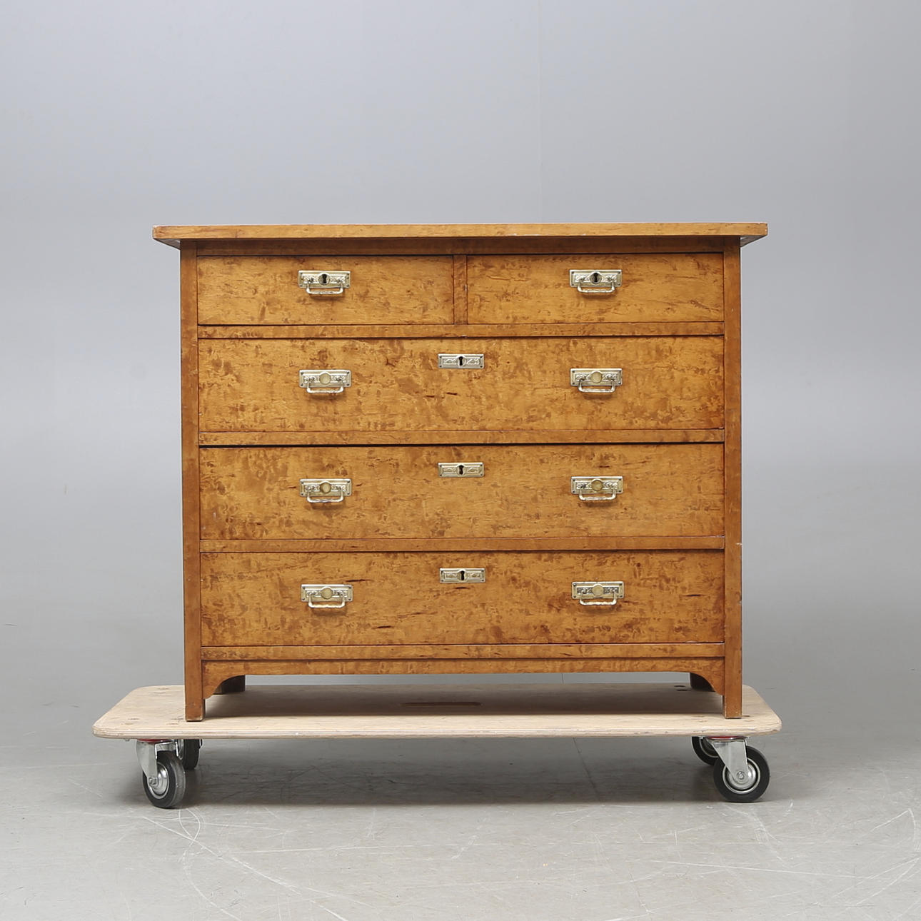 SPEGEL och BYRÅ, björk, 1920-tal.