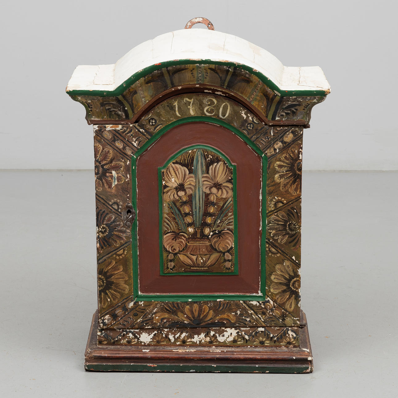 HÄNGSKÅP, allmoge, 1700-/1800-tal.