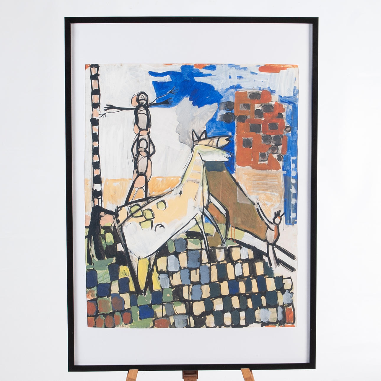 SYLVIA LIDBERG. “Circus”, composition on paper, gouache.