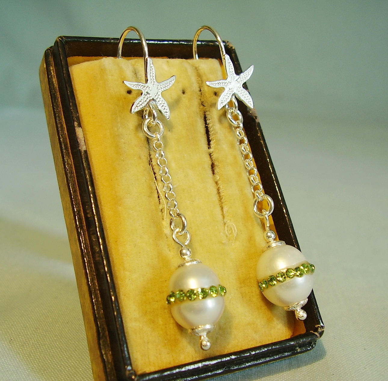 SJÖSTJÄRNA Örhängen med pärlor silver 925.