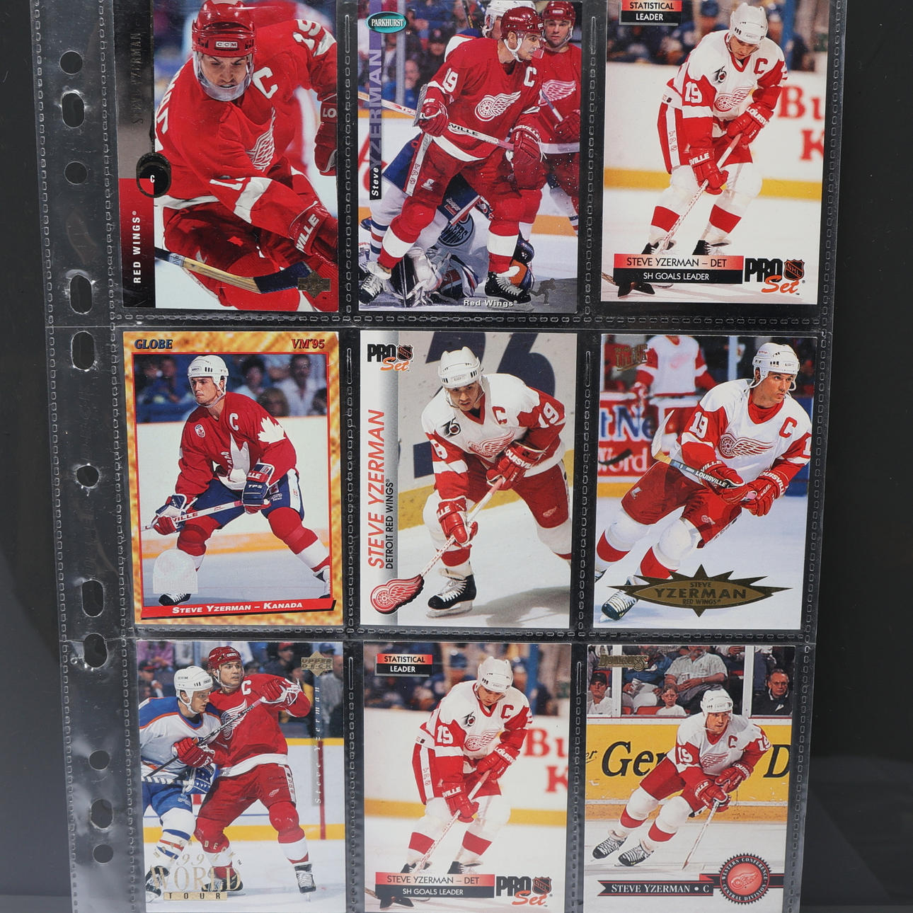 HOCKEYKORT. 14 st Steve Yzerman.