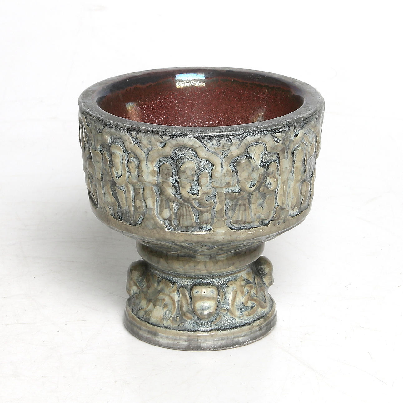 SKÅL / DOPFUNT, keramik, Michael Andersen & Son, Danmark. 1900-talets mitt.