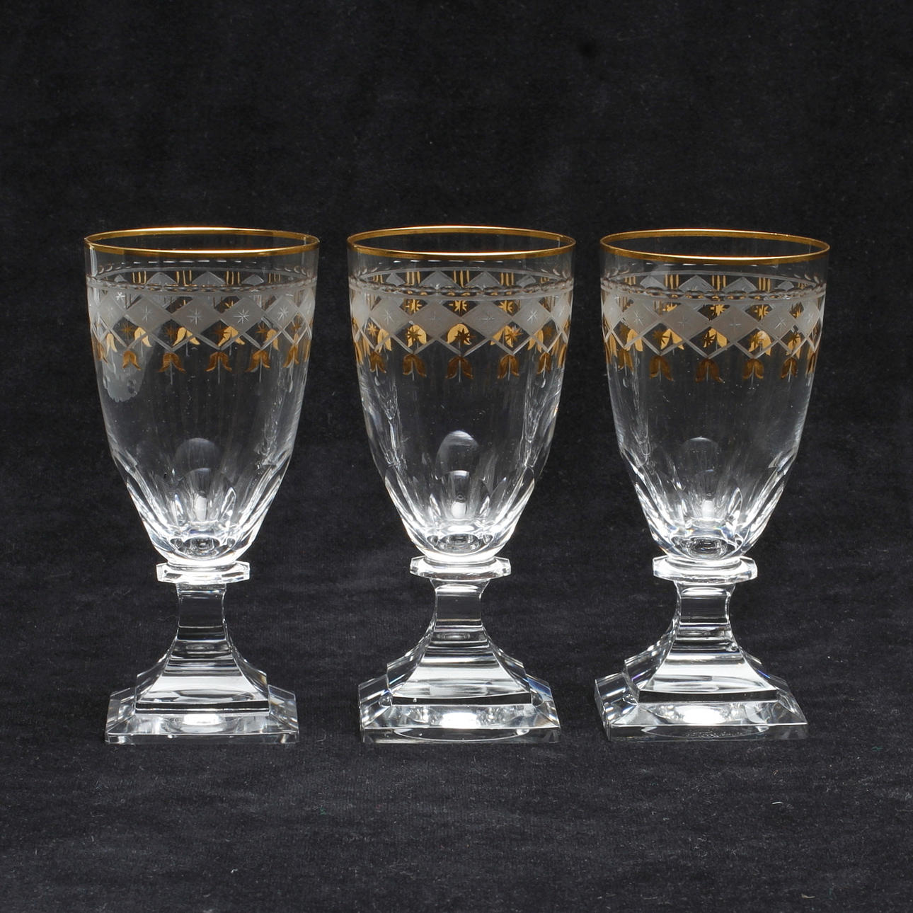 VINGLAS, 3 st "Odelberg Junior", Kosta.