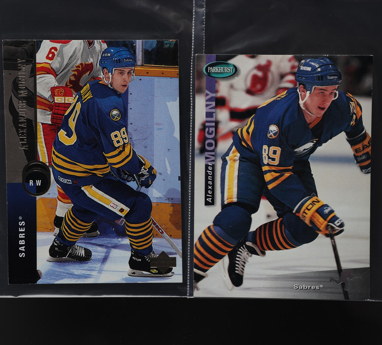 HOCKEY KORT. Alexander Mogilny, 2 stk.