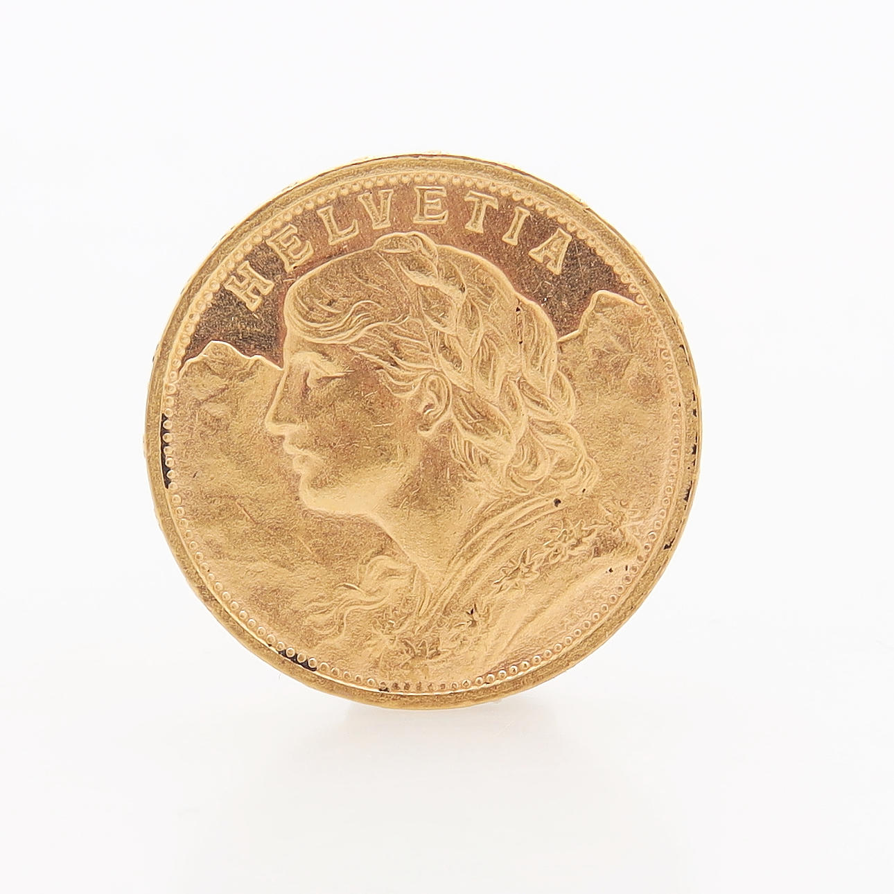 GULDMYNT, 20 Franc, Schweiz, 1898.