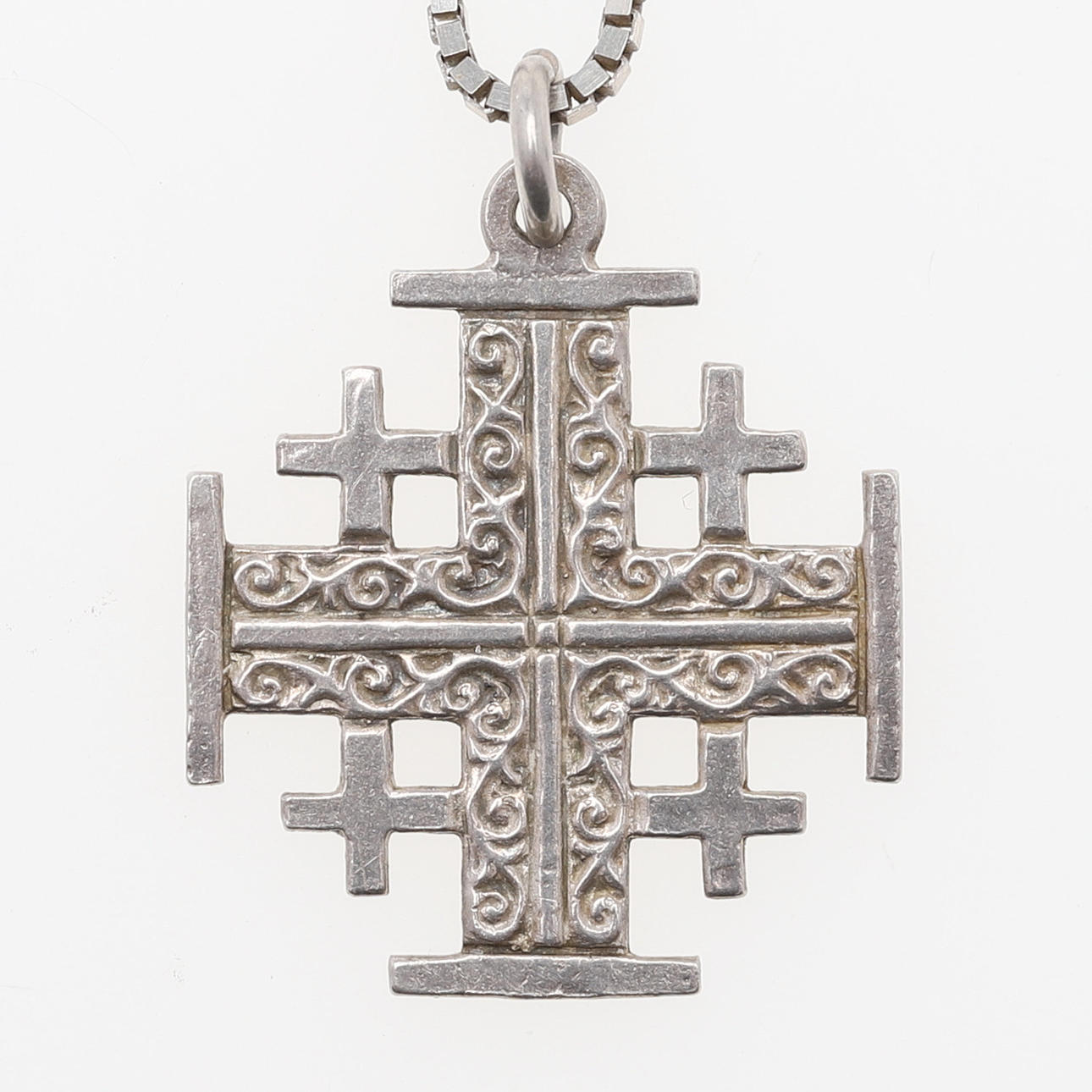 Vedhæng, Jerusalem kors, sterlingsølv.