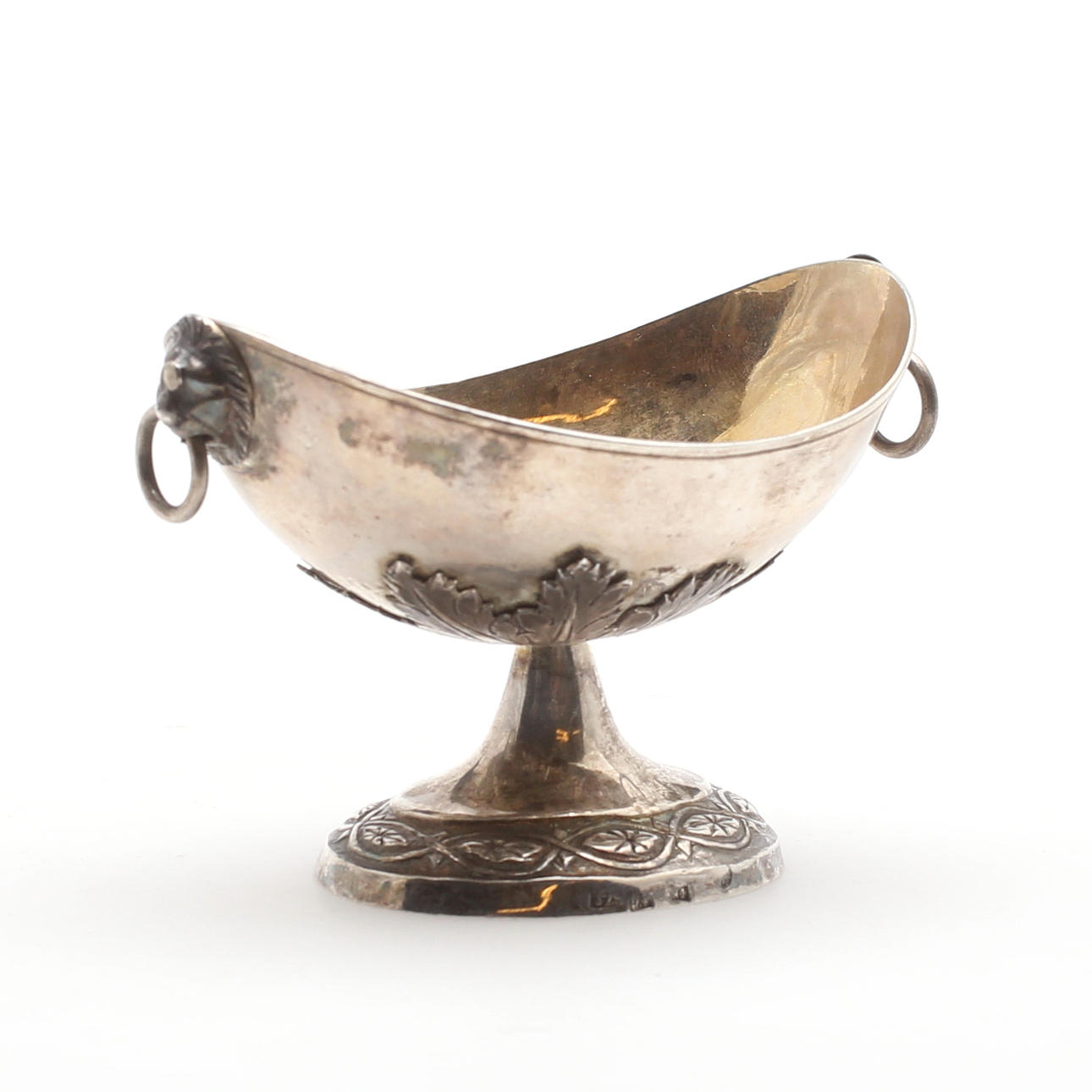 SKÅL på fot, silver, Ryssland, Moskva, troligen 1800-tal, vikt 53,49 gram.