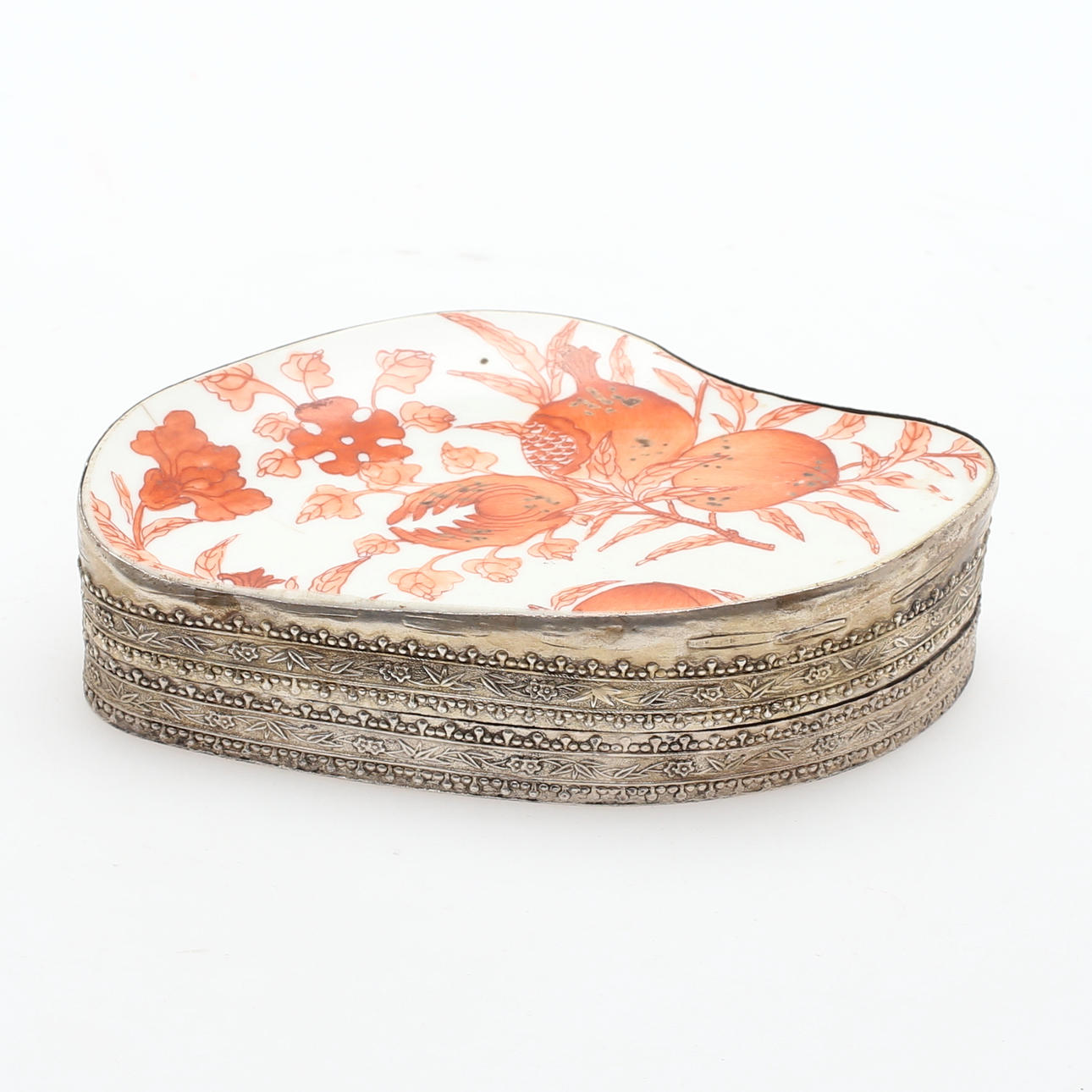 ASK, silver/porslin, 1900-tal, totalvikt 315,26 gram.