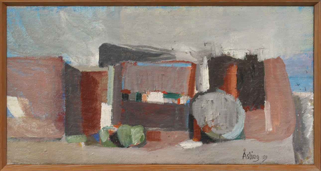 LENNART ÅSLING. Olja på duk, signerad och daterad 59.