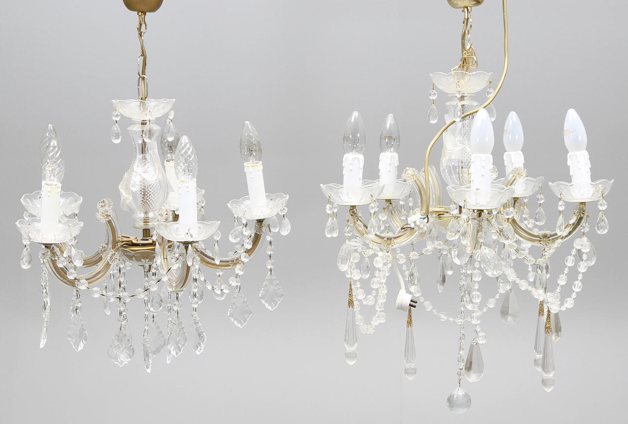 TAKLAMPOR, 2 st, Maria Theresa-stil, 1900-tal.