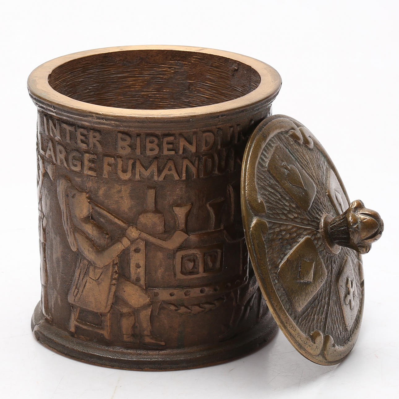 A TOBACCO TIN, Ore, marked NEF.