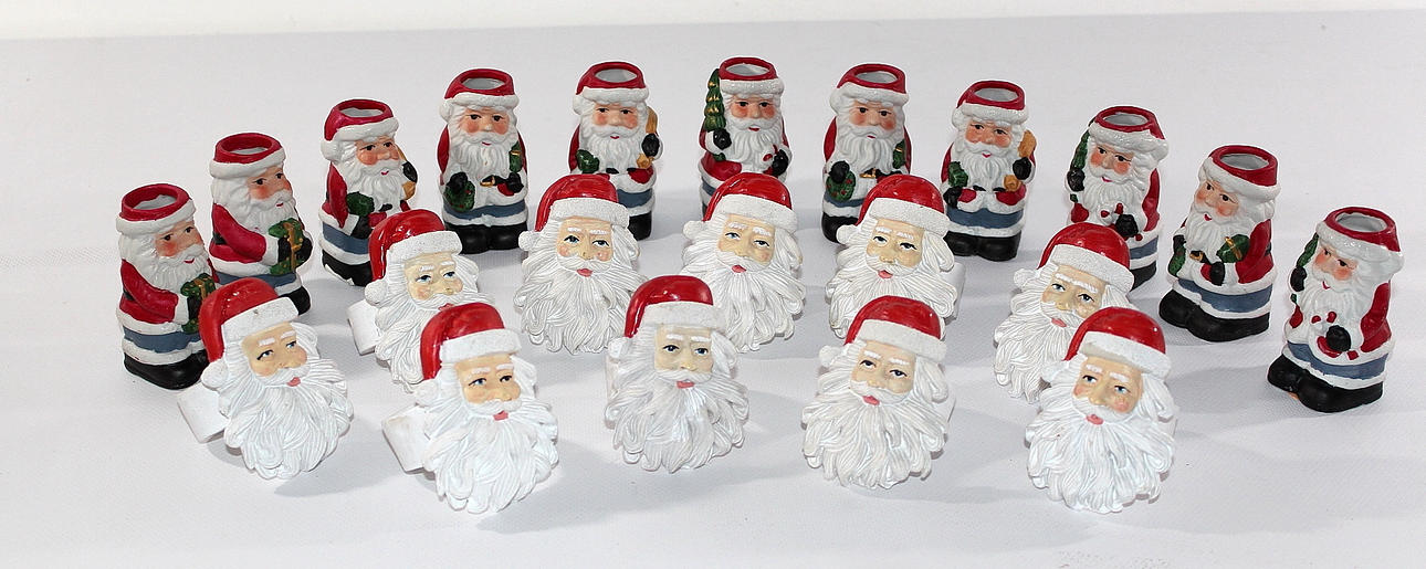 LJUSSTAKAR 10 st SERVETTRINGAR, 10 st, tomtemotiv.