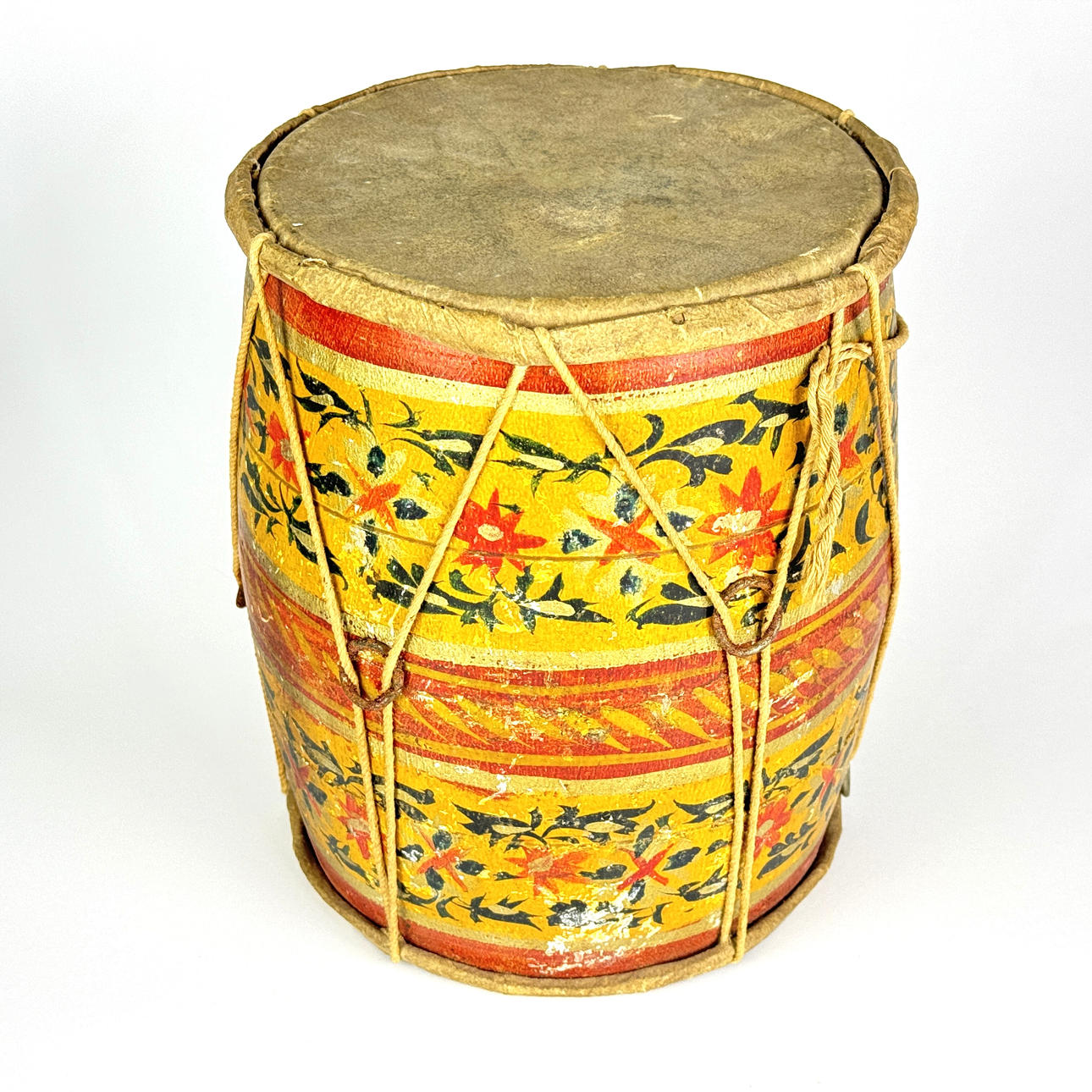 HAND PAINTED DRUM.